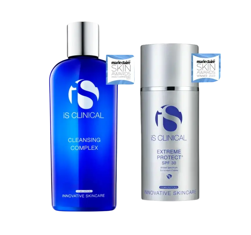 IS Clinical Simple Set 233 – Reinigung und getönte Tagescreme – 2 Teile im Set