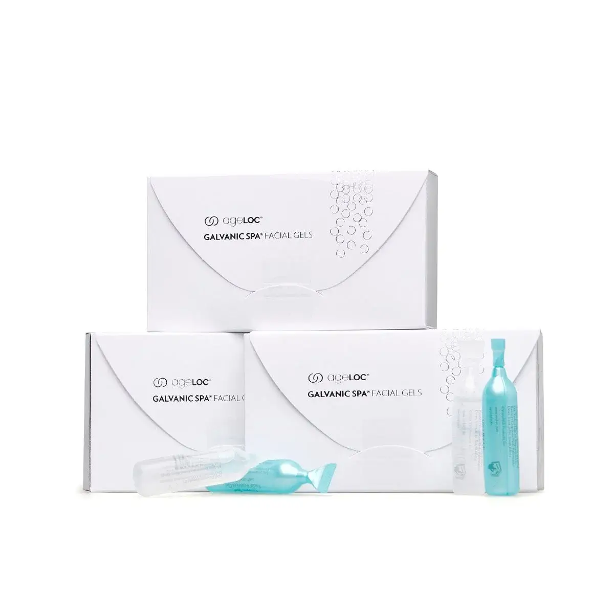 Nu Skin Galvanic Spa System Facial Gels mit ageLOC - 3 Gelboxen