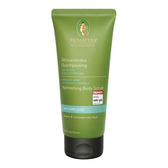 Primavera Aktivierendes Duschpeeling Bio Minze Bio Zypresse 200 ml