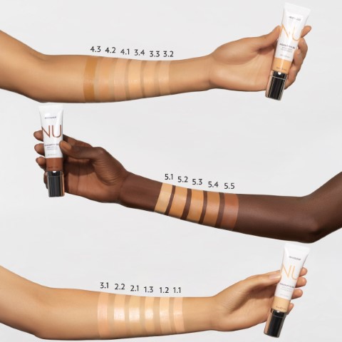 nu colour foundation swatches arm