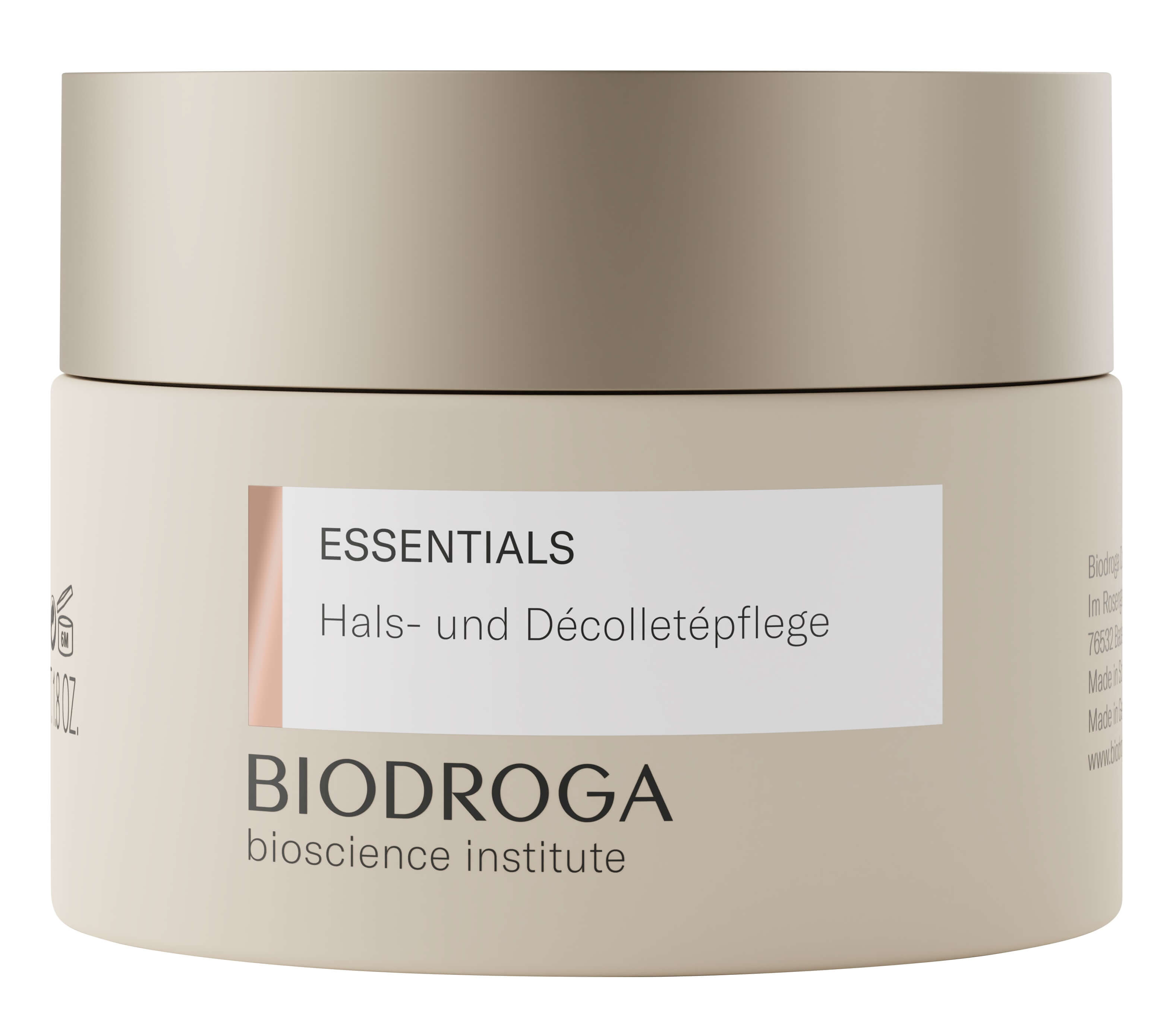 Biodroga Bioscience Institute Essentials Hals Decolletepflege 50 ml