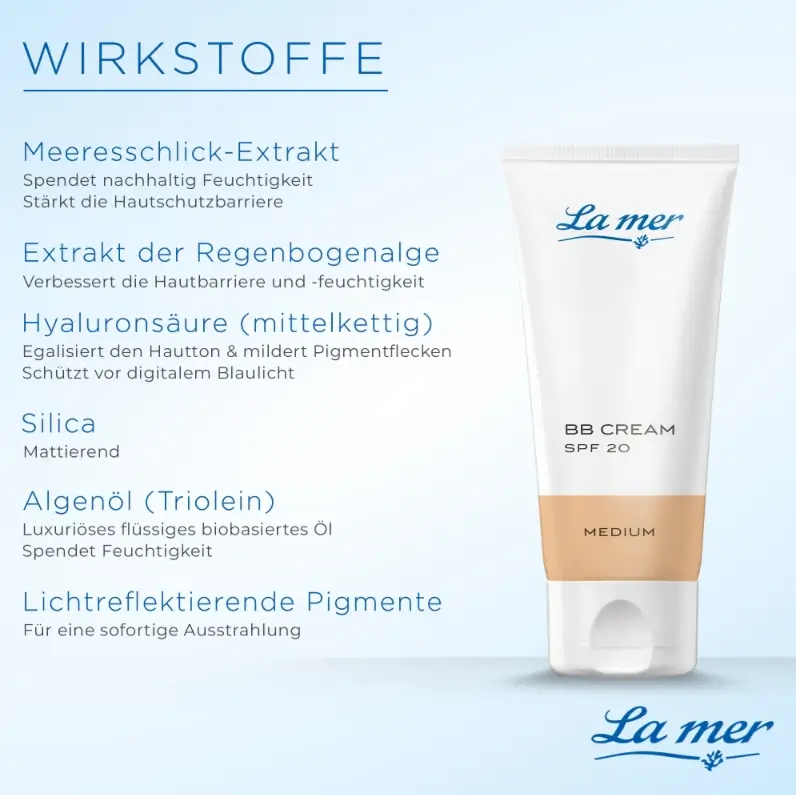 La mer BB Cream mit LSF20 Wirkstoffe