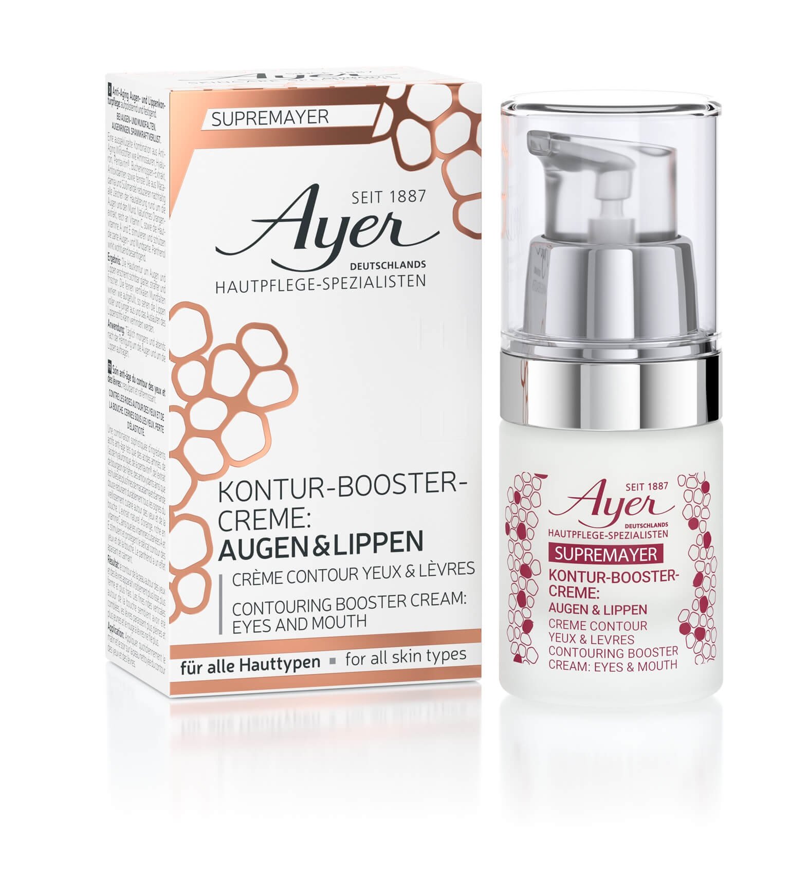 Ayer SUPREMAYER Kontur-Booster-Creme Augen & Lippen 20 ml