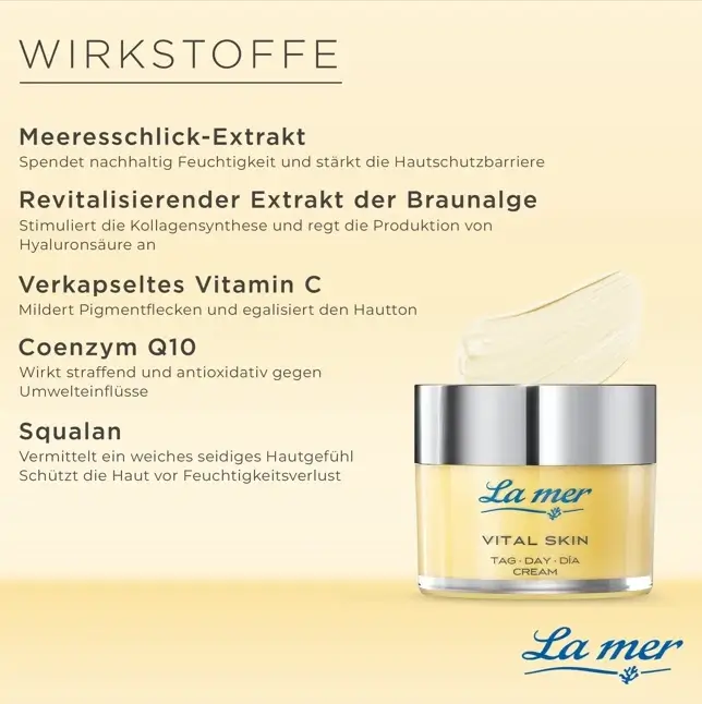 La mer Vital Skin Tagescreme Wirkstoffe Mood