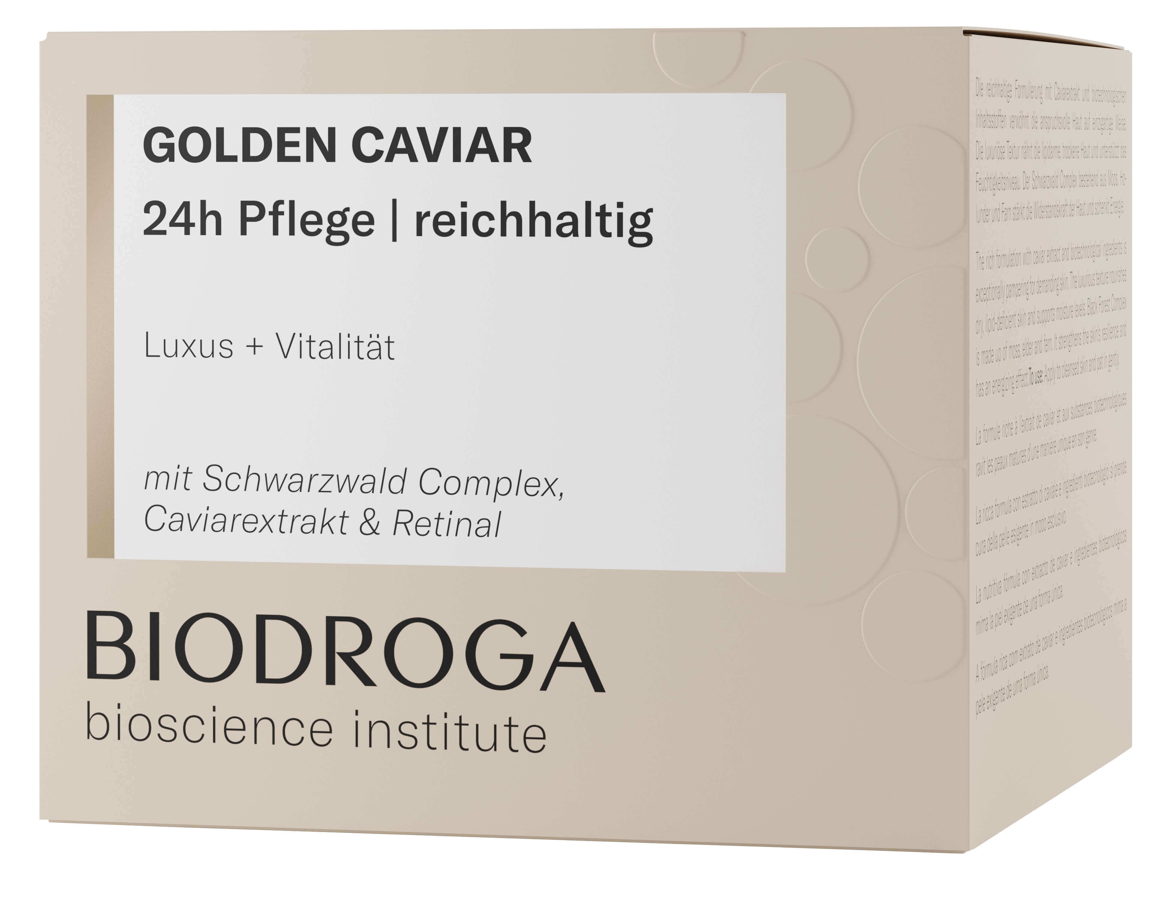 Biodroga Bioscience Institute Golden Caviar 24h Pflege reichhaltig 50 ml
