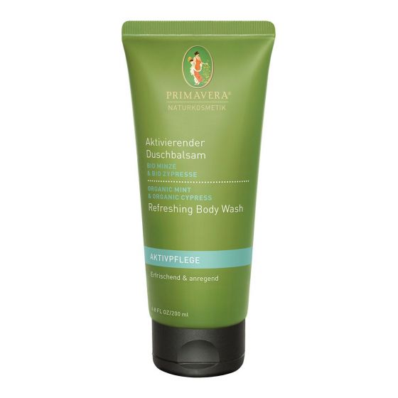Primavera Aktivierender Duschbalsam Bio Minze Bio Zypresse 200 ml