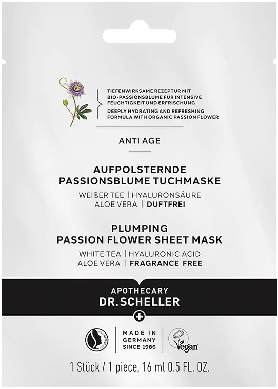 Dr. Scheller AUFPOLSTERNDE PASSIONSBLUME TUCHMASKE