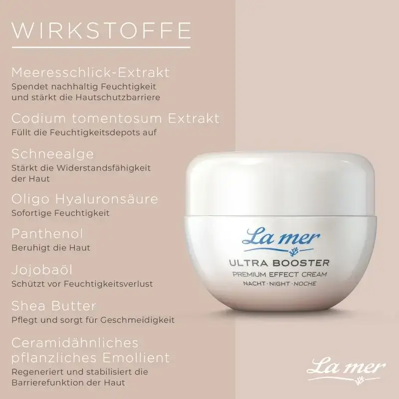 La mer Ultra Booster Premium Effect Cream Nacht 50 ml