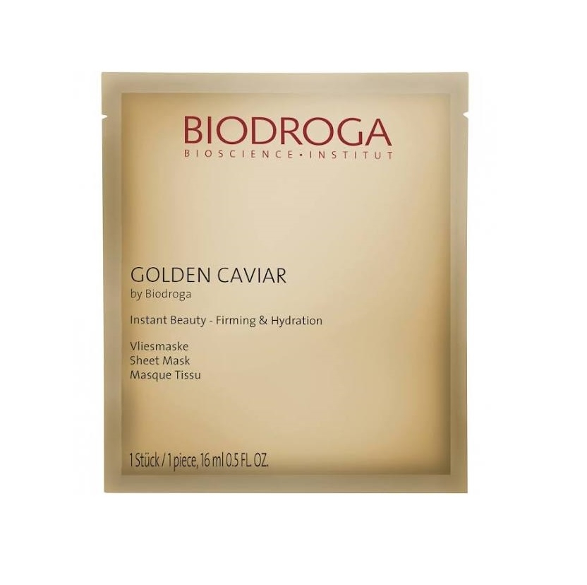 Biodroga Golden Caviar Instant Beauty - Firming & Hydration Vliesmaske 5 Stk.