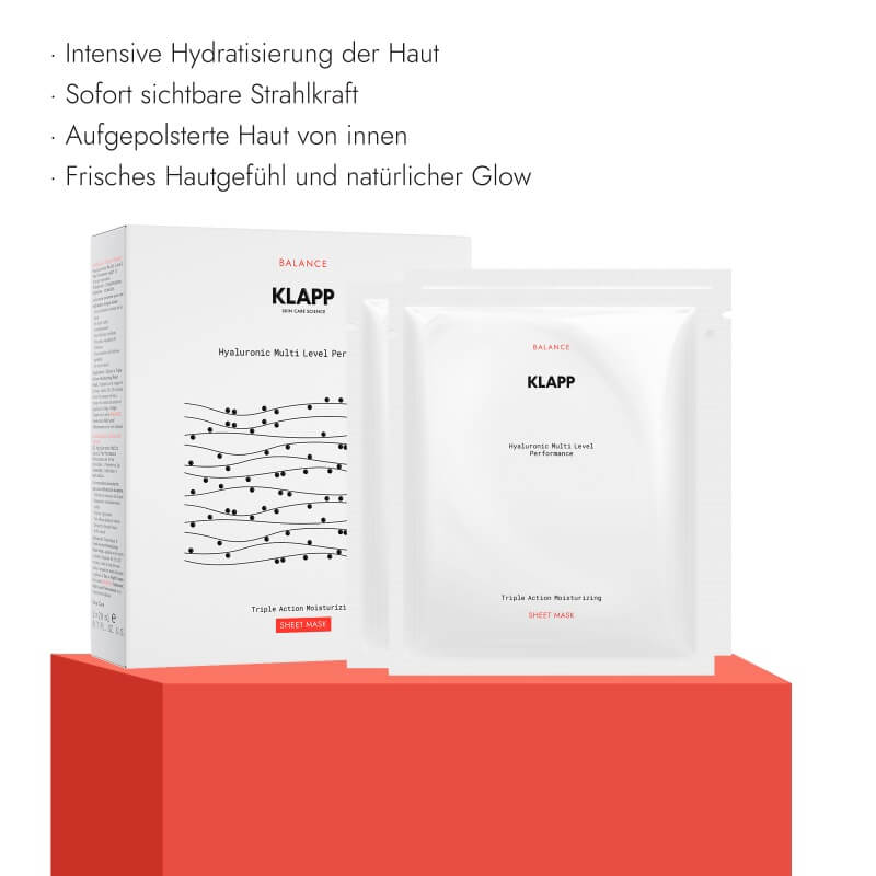 Klapp Triple Action Moisturizing Sheet Mask 3 Stück