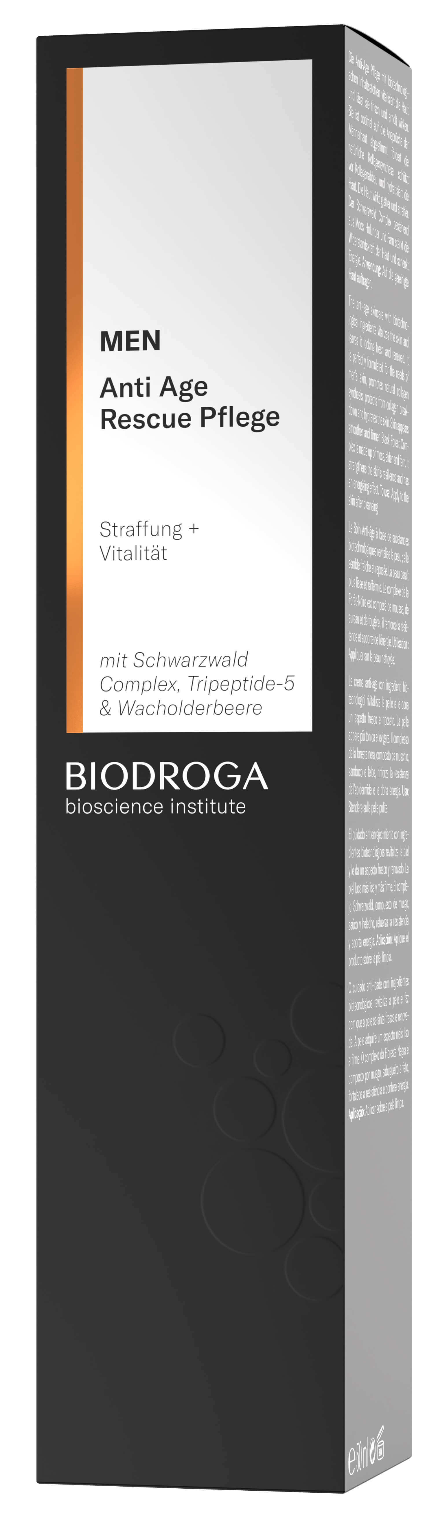 Biodroga Bioscience Institute Men Anti Age Rescue Pflege 50 ml FS