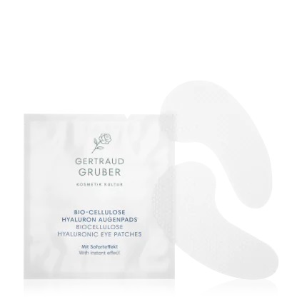 Gertraud Gruber HYDRO Bio-Cellulose Hyaluron Augenpads 4 x 2 Pads 