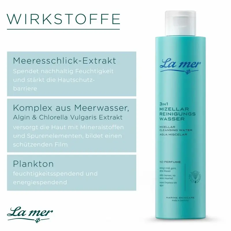 La mer 3 in 1 Mizellar-Reinigungswasser 200 ml
