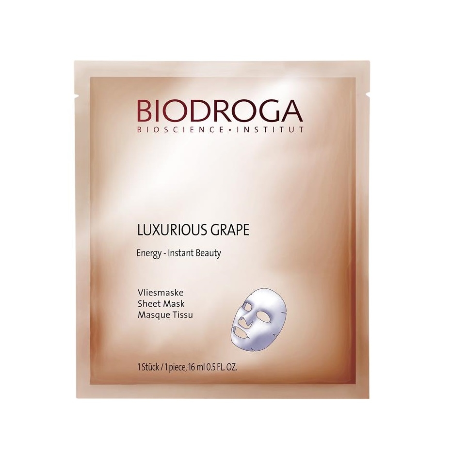 Biodroga Effect Care Luxurious Grape Vliesmaske 5 Stk.