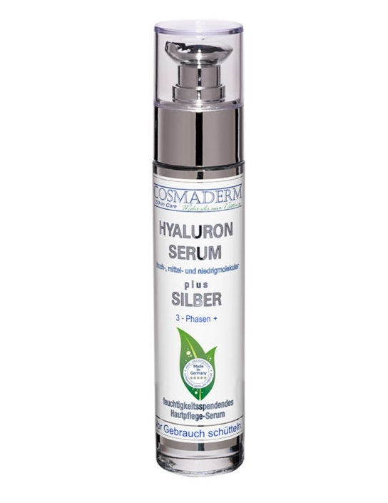 Cosmaderm Skincare Hyaluron Serum + Silber 50 ml