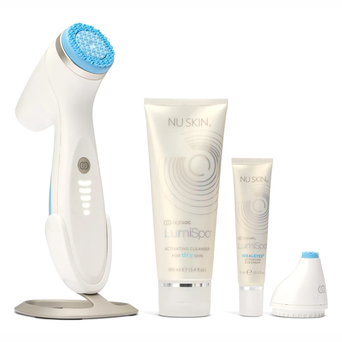 Nu Skin ageLOC LumiSpa iO Beauty Device Skincare Kit dry