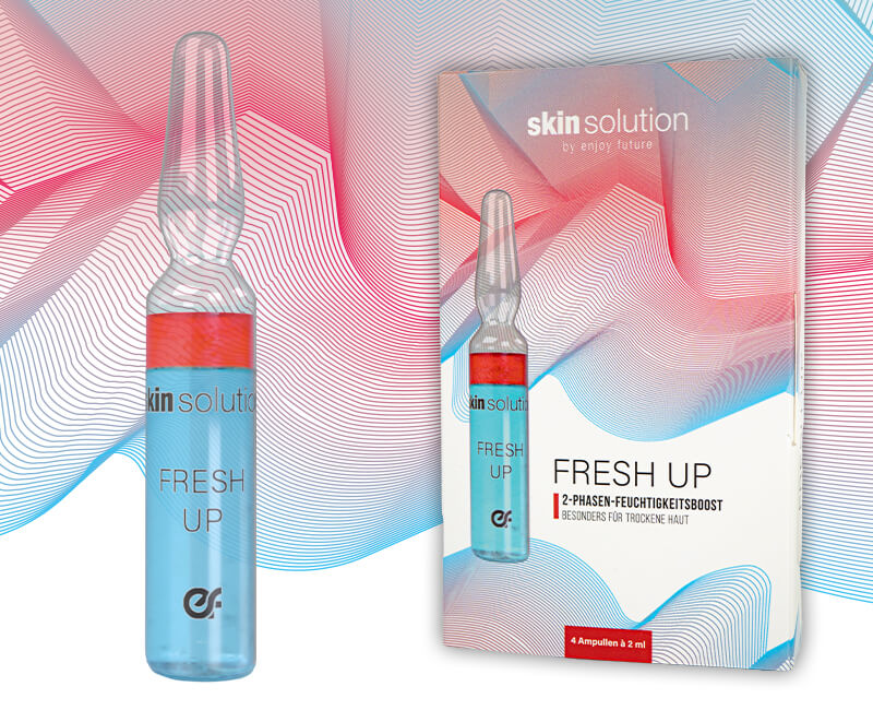 Enjoy Future Skin Solutions fresh up 2-Phasen-Feuchtigkeitsboost für trockene Haut 4x2 ml