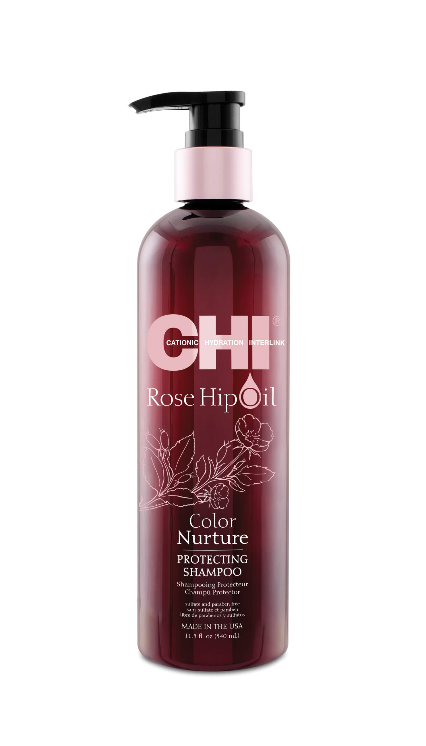 CHI Rose Hip Oil - Protecting Shampoo 340 ml