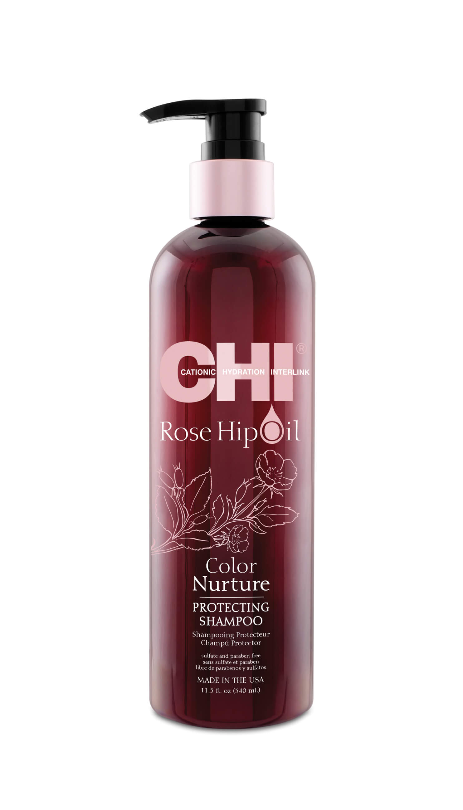 CHI Rose Hip Oil Protecting Shampoo 340 ml