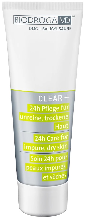 Biodroga MD Clear+ 24h Pflege für unreine trockene Haut 75 ml